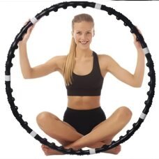 Спортивний масажний обтяжений магнітний обруч для схуднення Hula Hoop Professional (HA-530)