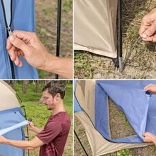 Туристичний намет душ-туалет для кемпінгу і дачі BestWay 68002 190*110см Блакитний (LM)