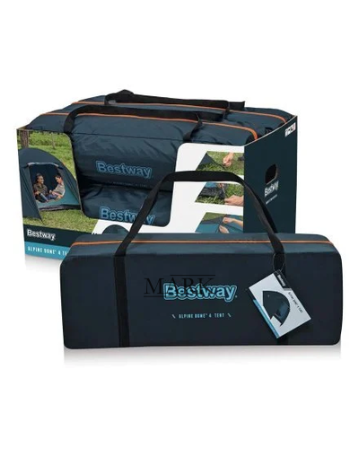 Четырехместная кемпинговая палатка с сумкой-чехлом в комплекте BestWay 68141 4-х местная 280*240*140 см (LM)