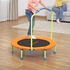 Детский батут для маленьких детей с ручкой BestWay 59100 «Чудесный прыжок» 91*96 см (LM)