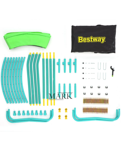 Детский каркасный батут с защитой BestWay 59102 244*220 см (LM)