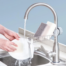 Сушарка-органайзер алюмінієвий на змішувач із кріпленням для крана (HA-542)