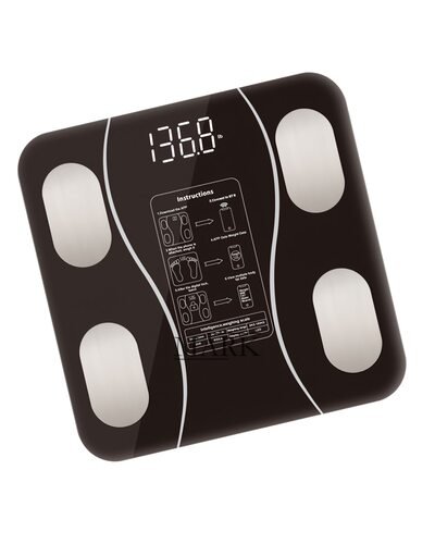 Умные напольные весы Sokany SK-19019 с Bluetooth и показателями анализа тела, Черный (4393)