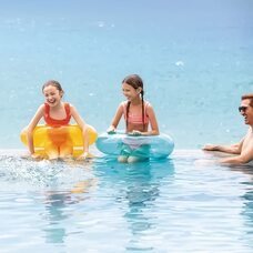 Надувний круг Intex 59260 NP, однотонний, 76 см, для дітей від 8 років, Бірюзовий