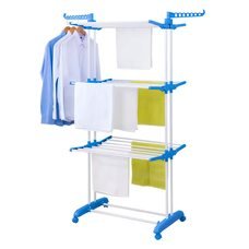 Підлогова вертикальна складна сушарка-стійка для одягу Tiers Garment Rack With Wheels (MA-51)