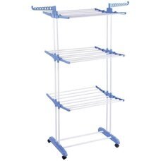 Підлогова вертикальна складна сушарка-стійка для одягу Tiers Garment Rack With Wheels (MA-51)