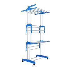 Підлогова вертикальна складна сушарка-стійка для одягу Tiers Garment Rack With Wheels (MA-51)