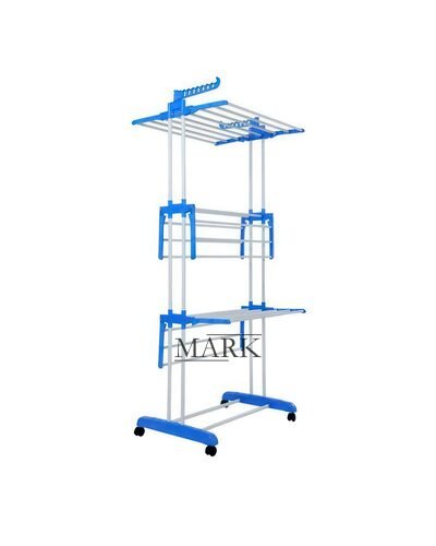 Напольная вертикльная складная сушилка-стойка для одежды Tiers Garment Rack With Wheels (MA-51)