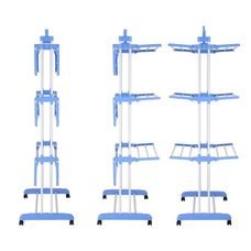 Підлогова вертикальна складна сушарка-стійка для одягу Tiers Garment Rack With Wheels (MA-51)