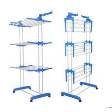 Підлогова вертикальна складна сушарка-стійка для одягу Tiers Garment Rack With Wheels (MA-51)