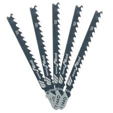 Пилки для лобзика Bochao T144D Wood, 5 шт, прямий різ, для дерева, 5–50 мм (YAB)