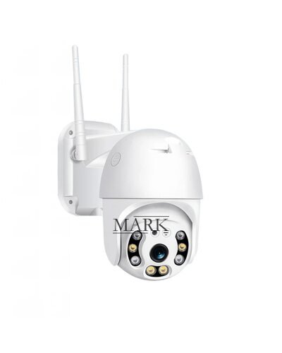 Поворотная уличная WiFi камера видеонаблюдения V380 Pro 4MP IP66, 360°, ночное видение, микрофон, динамик (YAB)
