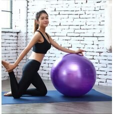М'яч для фітнесу фітбол Yoga Ball 75 см Фіолетовий (HA-710)