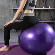 М'яч для фітнесу фітбол Yoga Ball 75 см Фіолетовий (HA-710)