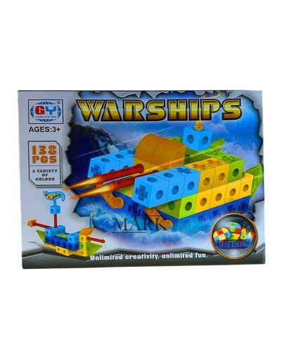 Детский игровой развивающий конструктор Warships» №8031 138 деталей