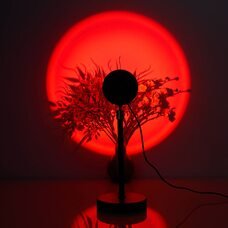 Лампа LED Q7 для селфі з проекцією заходу сонця Sunset Lamp 28-38 см, Sunset red (YAB)