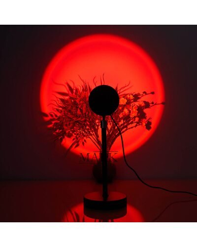 Лампа LED Q7 для селфи с проекцией заката Sunset Lamp 28-38 см, Sunset red (YAB)