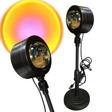Лампа LED Q7 для селфи с проекцией заката Sunset Lamp 28-38 см, Sunset (YAB)