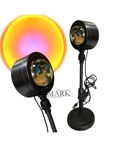 Лампа LED Q7 для селфи с проекцией заката Sunset Lamp 28-38 см, Sunset (YAB)
