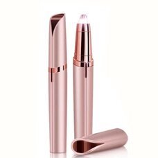 Женский триммер для бровей Finishing Touch Flawless Brows подсветка, питание от батарейки, Розовый (YAB)