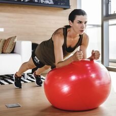 М'яч для фітнесу фітбол Yoga Ball 75 см Червоний (HA-710)