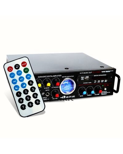 Усилитель звука UKC AV-339A + USB + FM + MP3 + Караоке+ Bluetooth с пультом (YAB)