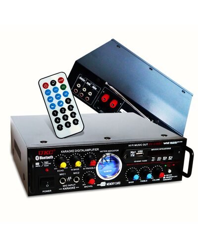 Усилитель звука UKC AV-339A + USB + FM + MP3 + Караоке+ Bluetooth с пультом (YAB)