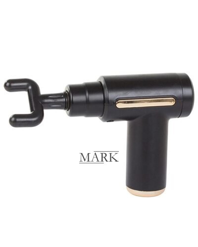 Вибрационный перфорированный аккумуляторный массажер для мышц Fascial Gun CY-720 Черный (YAB)