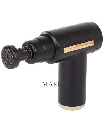 Вибрационный перфорированный аккумуляторный массажер для мышц Fascial Gun CY-720 Черный (YAB)