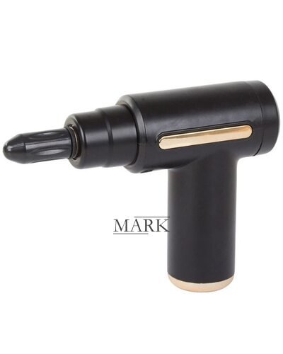 Вибрационный перфорированный аккумуляторный массажер для мышц Fascial Gun CY-720 Черный (YAB)