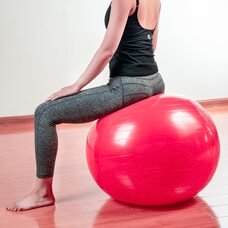 М'яч для фітнесу фітбол Yoga Ball 75 см Рожевий (HA-710)
