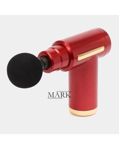 Вибрационный перфорированный аккумуляторный массажер для мышц Fascial Gun CY-720 Красный (YAB)