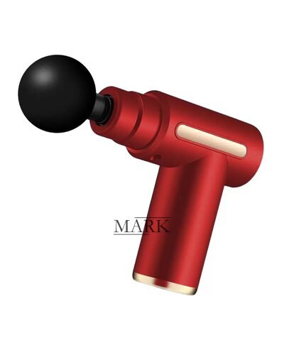 Вибрационный перфорированный аккумуляторный массажер для мышц Fascial Gun CY-720 Красный (YAB)