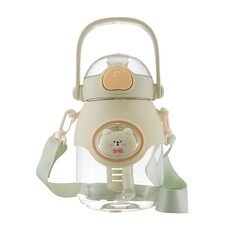 Пляшка дитяча для води пластикова Ведмедик, 820 мл., М'ятний (YAB)