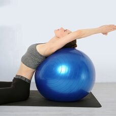 М'яч для фітнесу фітбол Yoga Ball 75 см Синій (HA-710)