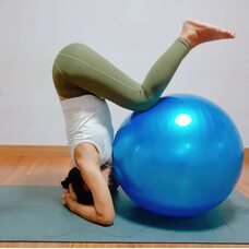 М'яч для фітнесу фітбол Yoga Ball 75 см Синій (HA-710)