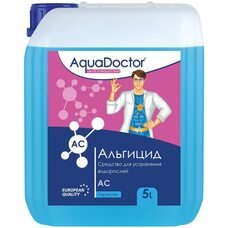 Жидкая химия для бассейна альгицид против зелени, водорослей и грибков AquaDoctor АС 001554 5л (AT)
