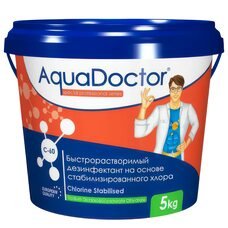 Хлор для бассейна AquaDoctor C-60 5 кг в гранулах 00155 (AT)