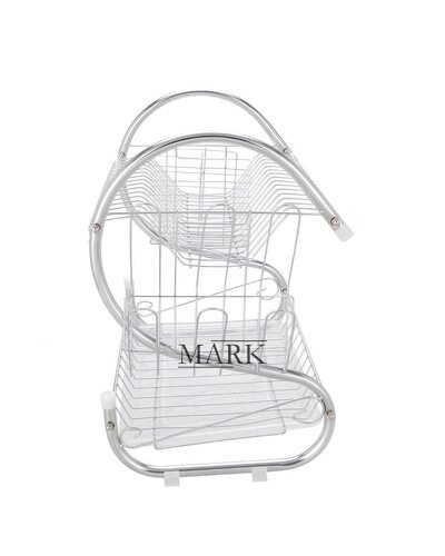 Металлическая двухуровневая сушилка для хранения и сушки посуды Kitchen Storage Rack (HA-214/AB-208)