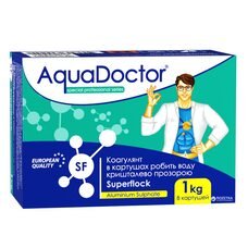 Коагуляционное средство в картушах для бассейна AquaDoctor Superflock 1 кг (АД)