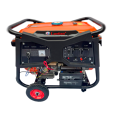 Бензиновий однофазний генератор з мідною обмоткою LUOTIAN 6500, 6,5 кВт 2в1 + Газовий карбюратор з редуктором 188F від 6 кВт
