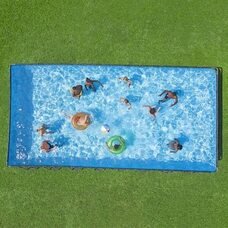 Прямокутний каркасний басейн сходи, тент, фільтр-насос у комплекті Bestway 561KJ, 956 х 488 х 132 см 52231 л 