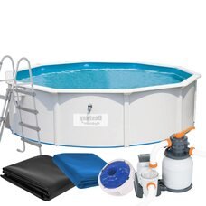Стальной круглый бассейн с насосом-фильтром Bestway 56384, 460 х 120 см 17 430 л