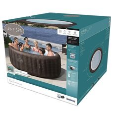 Надувне джакузі-СПА аеромасаж з підігрівом 7 місць, фільтр-насос Bestway 6001P 71*216 см 1260 л