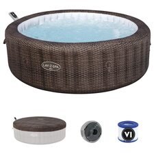 Надувне джакузі-СПА аеромасаж з підігрівом 7 місць, фільтр-насос Bestway 6001P 71*216 см 1260 л