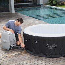 Надувне джакузі-СПА аеромасаж з підігрівом 4 місця, фільтр-насос Bestway 60001, 180 х 66 см 669 л