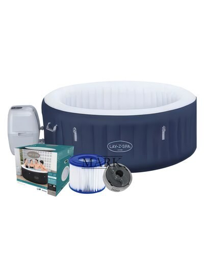 Надувное джакузи-СПА аэромассаж 4 места, фильтр-насос Lay-Z-Spa Miami, Bestway 6001C, 180 х 66 см 669 л