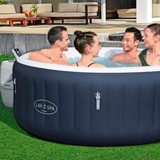 Надувне джакузі-СПА аеромасаж 4 місця, фільтр-насос Lay-Z-Spa Miami, Bestway 6001D, 196 х 66 см 908 л