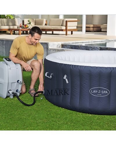Надувное джакузи-СПА аэромассаж 4 места, фильтр-насос Lay-Z-Spa Miami, Bestway 6001D, 196 х 66 см 908 л