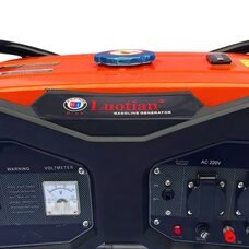 Бензиновий однофазний генератор з мідною обмоткою LUOTIAN 3800, 3,5 кВт 2в1 + Газовий карбюратор з редуктором 168F від 1 кВт до 4,5 кВт